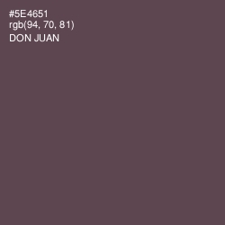 #5E4651 - Don Juan Color Image